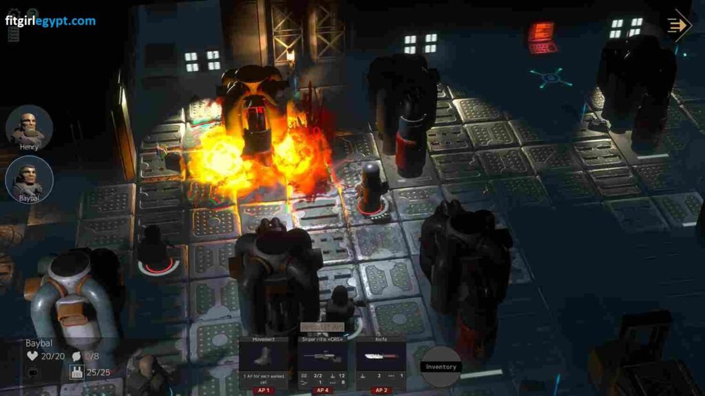 Explosive action in a sci-fi environment