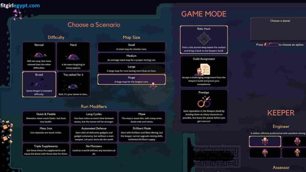 تحميل لعبة Dome Keeper مجاناً