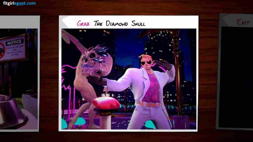Stylish character with a diamond skull